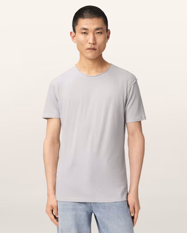 Figure Crew Neck Raw Edge T-Shirt