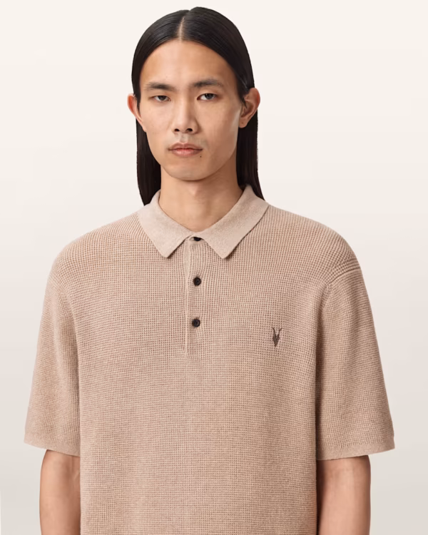 Aspen Waffle Texture Ramskull Polo Shirt
