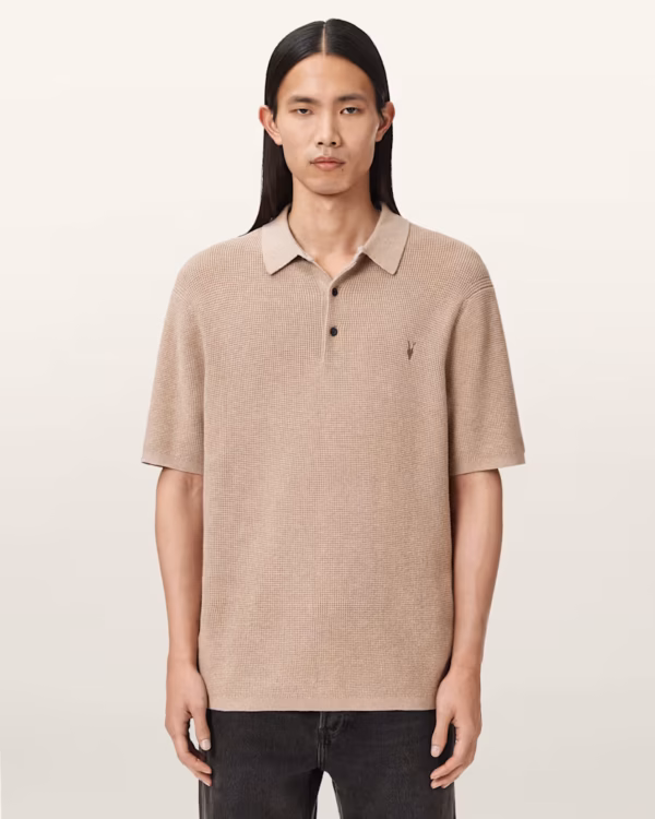 Aspen Waffle Texture Ramskull Polo Shirt