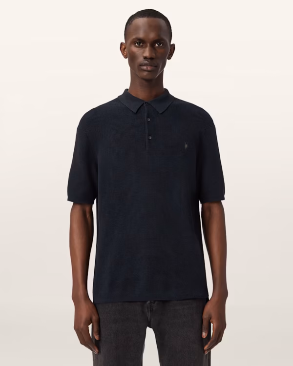 Aspen Waffle Knit Polo Shirt