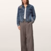 Echo Linen Blend Barrel Leg Pants