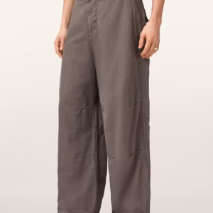 Echo Linen Blend Barrel Leg Pants