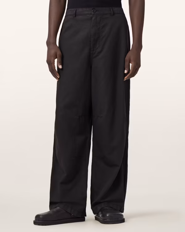 Echo Linen Blend Barrel Leg Pants