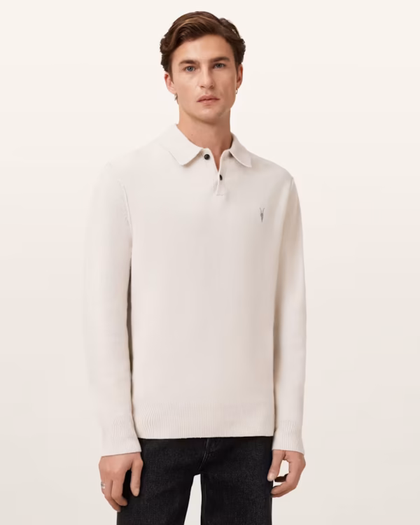 USM038KA-6936 (1) Statten Long Sleeve Ramskull Polo Knitwear