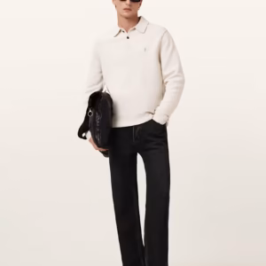 USM038KA-6936 Statten Long Sleeve Ramskull Polo Knitwear