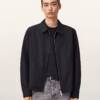 Trey Black Ramskull Pointed Collar Jacket