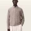 USM045OE-10512 Keal Linen Blend Embroidered Check Jacket