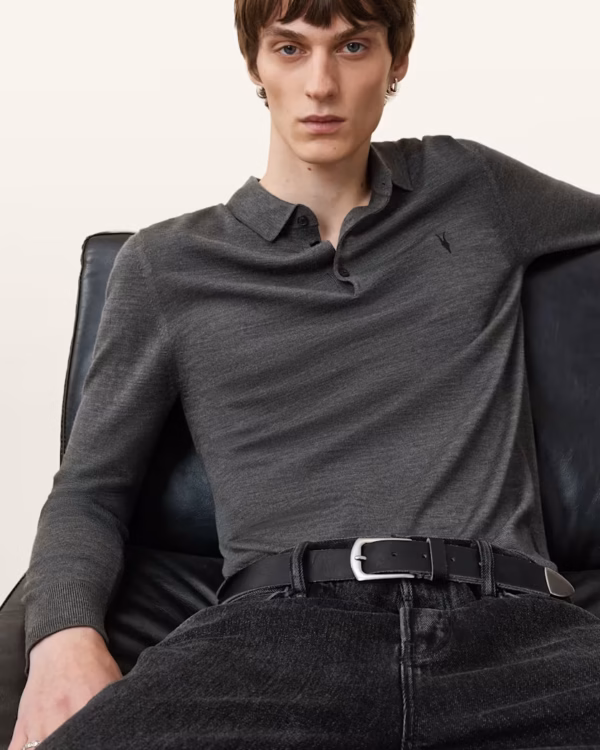 Short Sleeve Merino Knit Polo