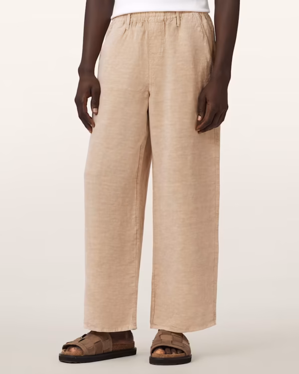Korten Loose Fit Linen Blend Pants