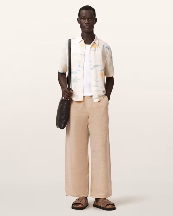 Korten Loose Fit Linen Blend Pants
