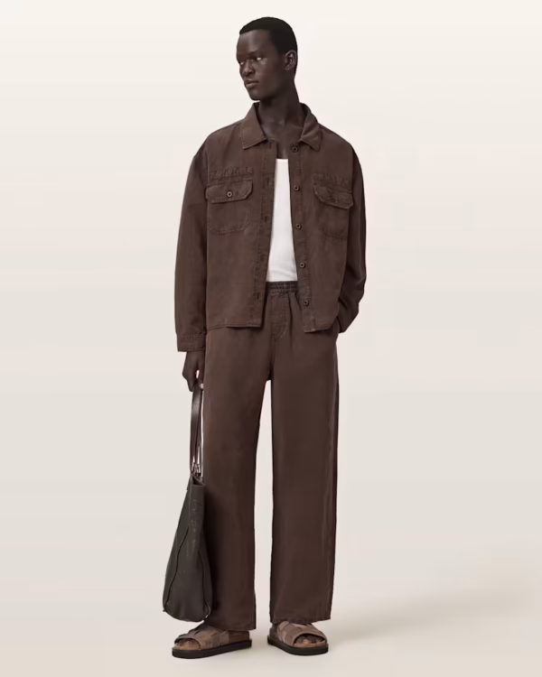 Korten Loose Fit Linen Blend Pants