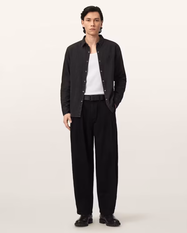 Becco Tapered Leg Pleated Pants