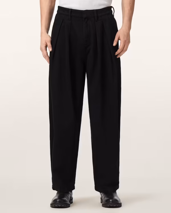 Becco Tapered Leg Pleated Pants