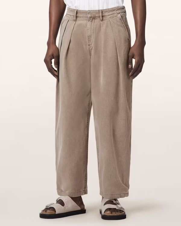 Becco Tapered Leg Pleated Pants