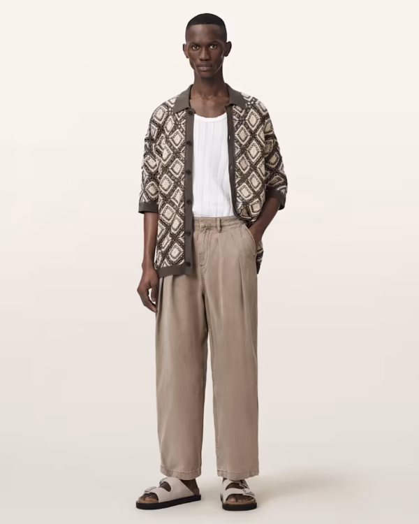 Becco Tapered Leg Pleated Pants