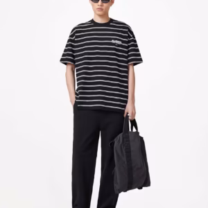 USM113PB-8073 Underground Oversized Striped T-Shirt
